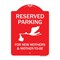 Signmission Reserved Parking For New Mothers & Mothers To-be Heavy-Gauge Aluminum Sign, 24" x 18", RW-1824-9905 A-DES-RW-1824-9905 - alternate 1